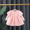 LZH Automne Vêtements pour enfants Filles 2021 Robe de princesse à manches longues pour enfants 1-4 ans Robes de bébé nouveau-né Vêtements pour bébés filles G1129