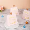 StoBag 20 pz/lotto Romantico Matrimonio Caramelle Regalo Decorazione Scatole Specialmente Fatti A Mano Biscotti Imballaggio Favore es 210602