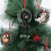 Juldekorationer Hängsmycke harts målade djur xmas träd hängande prydnad för hemgåva år navidad noe