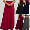 Skirts Women Summer Fashion Casual Multi-colored Plus Size High Waist Floor Length Slim Fit Solid Color Female Skirt 210629