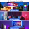 2021 16,4ft 32,8 pés 50 pés 66ft tira de LED 5m 10m 15m 20m RGB 5050 LEDS Tiras de luz Luzes inteligentes com controlador WIF Bluetooth