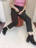Koreański Streetwear Moda Plaid Vintage Slim Harem Kostki Sexy Pant Summer Kobiety Spodnie Student Girl High Waist Eleganckie Damskie 210915