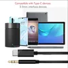 Yüksek Kaliteli TPE 3.5mm Jack Tip C Araba Ses Adaptörü Kablo Aux Converter Android USB C Port için