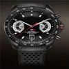 Man Luxury Watch الفولاذ المقاوم للصدأ مصمم تلقائي الساعات الميكانيكية الساعات السود