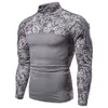 Mode Mannen Sneldrogend Militair Leger T-shirt Lange mouwen Camouflage Tactische Shirt Combat Soldier Field Shirts voor HuntingOglewear G1222