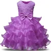 Mädchen Kleider Blume Layered Cake Tutu Kleid Kinder Kleidung Elegante Hand Perlen Für Mädchen Prinzessin Mädchen 1 Jahr Geburtstag Party Kostüme