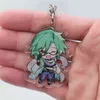 Anime Genshin Impact Keychain Kunikuzushi Scaramouche Cosplay Accessories Key Chain Pendant Cartoon Badge For Boy Girl Kid Gift Y11133689