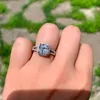 Originale reale 925 sterling sterling ring finger anel aneis cz pietra per le donne gioielli puro wedding engagement personalizzato R886