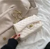 Umhängetaschen Damentasche Pu-Leder Lingge-Muster Straddle Kleine Marke Designer Einfachheit Mädchen Geldbörse Handtasche