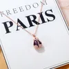 Pendant Necklaces Crystal Tulip Necklace Flower Jewelry Mother039s Gift Rose Gold Necklace8504917