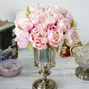 Decorative Flowers & Wreaths Artificial Silk Peony Fake Home Wedding Decoration Bouquet Christmas Fall Thanksgiving Harvest Autumn Party Cra