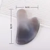 100% naturalny Jade Grey Agate Gua Sha Masaż Guasha Rocks Massage for Women Spa Massager Stones Wiele stylów