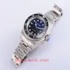 Wristwatches Sapphire Crystal 40MM Gradient Black Blue Date Dial Men's Watch Luminous Marks MIYOTA Automatic Movement
