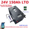 24V LTO battery 150Ah Lithium titanate with bluetooth BMS for 3000w solar energy system motor home fishing boat+10A charger