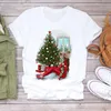 Женская праздничная футболка с героями мультфильмов Mom Life Mama Tree 90s Merry Christmas Print Lady T-shirts Top T Shirt Ladies Graphic Female