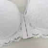 Xiushiren mode front stängning bras för kvinnor sexiga underkläder komfort push up bh justerat spets brassiere underwire bralette 210623