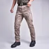 Hombres Militares Pantalones Tácticos Swat Combat Combat Multi-Pocket Al Aire Libre Senderismo Impermeable Resistente al desgaste Hombres de Carga Casual