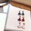 Original Brand Jewelry Fashion Enamel Golden Luxury Skirt Earrings Suitable For Girlfriend Birthday Gifts