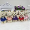 12cm 9 cores urso brinquedos de pelúcia mini bonecas de urso de pelúcia pequeno presente para o casamento casamento presente pingente boneca boneca