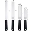 Cake Decorating Angled Icing Spatula Set of 4 , Stainless Steel Offset Spatulas Cake Decorating Supplies