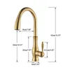 2 Functie Golden Keukenkranen Trek uit Spray Keuken Mengkraan Single Handle Mixer Tap 360 Rotatie Keuken Waterkraan Tap 211108