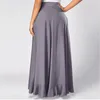 Skirts Short Front Long Back Party Irregular High Low Grey Side Zipper Tie Casual Wild Overlay Pants Ruffle Skirt