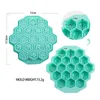 Bar Silicone Ice Cube Molds Flexible Ices Trays BPA Free for Whiskey Cocktail 19 Grid Bee Honeycomb Shape CCB8675