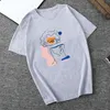 Aesthetic Women Tee Statue Of David Abstract Line Art Harajuku Cotton Short Sleeve Modern Art Oversized T Shirts Grunge Clothes 210518