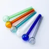 Y031 Glass Pipes 8 Colors Oil Burner Rig Smoking Hand Pipe About 3.9 Inches Length Bowl OD 25mm