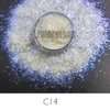 Blå chunky glitter nagelkonst iriserande oregelbundna flingor pigment holografisk akrylgel naglar dekoration2576274