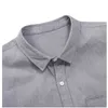 Gray Denim Jeans Shirt Men Brand Short Sleeve Slim Fit Cotton Jeans Mens 100% Cotton Cowboy Shirt Male Camisas Hombre 210522