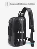 Moda Mężczyzna Anti-Theft Sling Bag Crossbody Plecak Ramię Casual Daypack Black Gray