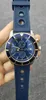 Merk kwarts chronograaf mannen stopwatch sapphire superocean roestvrijstalen roteerbare ring zwart blauw keramische horloges polshorloges2577456