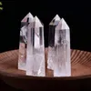 Raw White Crystal Tower Arts Ornament Mineral Healing wands Reiki Natural six-sided Energy stone Ability quartz pillars