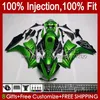 Moulage par injection de corps pour carénages HONDA CBR 1000 CBR1000 RR CC 2012 2013 2014 2015 2016 50No.86 CBR 1000RR 1000CC 12-16 CBR1000RR 12 13 14 15 16 Carénage vert métal OEM