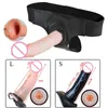 Massage Items Hollow Strap on Dildo Realistic SL Size Strap on Harness Suction Cup Dildo Penis Artificial Sex Toys for Women Men 5172519