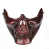 Hot Skeleton Mask Half Face Facture Combat Warrior Face Masks Halloween Party Scary Mask