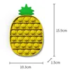 Ananas Zintuiglijke stress Bubble Toy Fidget Duwspeelgoed Feestartikelen Cadeaus voor kinderen, Autistische volwassene Knijp Autisme Speciale behoeften