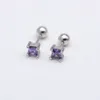 Amethyst Citrine Garnet Peridot Topaz Ruby Emerald Sapphire Stud Earrings Gemstones 925 Sterling Silver Earrings For Women 757 Z2