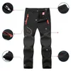 Autumn Winter Men Outdoor Pants Plus Size Fleece Warm Waterproof Windproof Breathable Trousers Sports Hiking Cargo Pants Men 6XL H1223