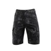 Mens Military Cargo Shorts Summer Army Green Cotton Men Loose Multi-Pocket Homme Casual Bermuda byxor 38 män