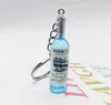 Creative wine bottle keychain pendant simulation bottles key chain bag ornament craft gift