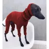 イタリアのグレイハウンド犬の服柔らかい快適な犬のアパレルジャンプスーツペットタートルネックパジャマのためのパジャマのためのパジャマのためのパジャマのためにファラオハウンドホウズペットシェパードpjs s-5xl A265