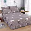 Ruffle cama na moda cama de cama doméstica para múltiplo tamanho colchão colchão de boa cama capa com fronha f0067 210706