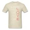 Men's T-shirts Geometric Algebra Equation Graph Tshirts a Ll You Need Is Love Math Science Problem Black Fashion Teeshirt Plus Size New t Shirt 210409