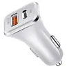 Carga rápida QC 3.0 18W USB Tipo C Carregadores de carro para Samsung S10 iPhone 14 15 X Xs 8 PD Carregador plug