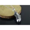 Buyee trendy mannen retro creatieve bord schoenen titanium stalen hanger ketting voor man mode rock punk sieraden