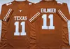 Chen37 College Texas Longhorns Football 20 Earl Campbell Jersey 34 Ricky Williams 11 Sam Ehlinger 10 Vince Young 7 Shane Buechele Yellow White