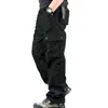Spodnie Mężczyźni Spodnie Cargo Mężczyzna Casual Multi Kieszonkowy Wojskowy Ogólnie Outdoors Luźne Długie Spodnie Joggers Tactical Spodnie H1223