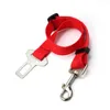 Colares Colares Leashes 2021 Red Cat Pet Filhote de Pet Fivela Ajustável Auto Carro Segurança Assento Cinto Arnês Nylon Coleira Colar Lead Pets Suprimentos